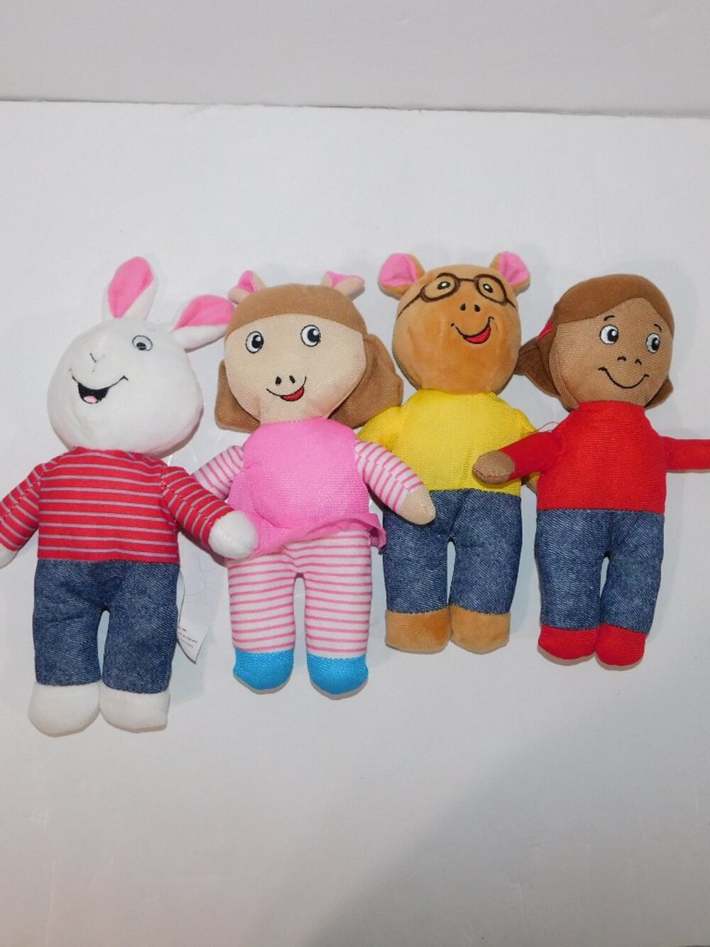Set 4 Arthur Aardvark & Friends 9" Plush stuffed Toy Dolls PBC Cartoon 2022
